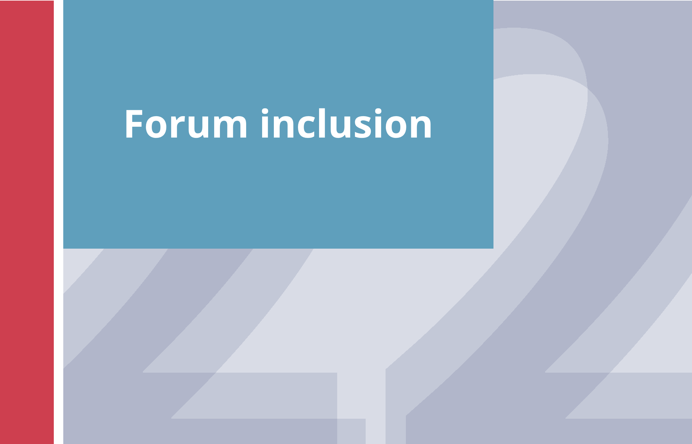  Forum inclusion 