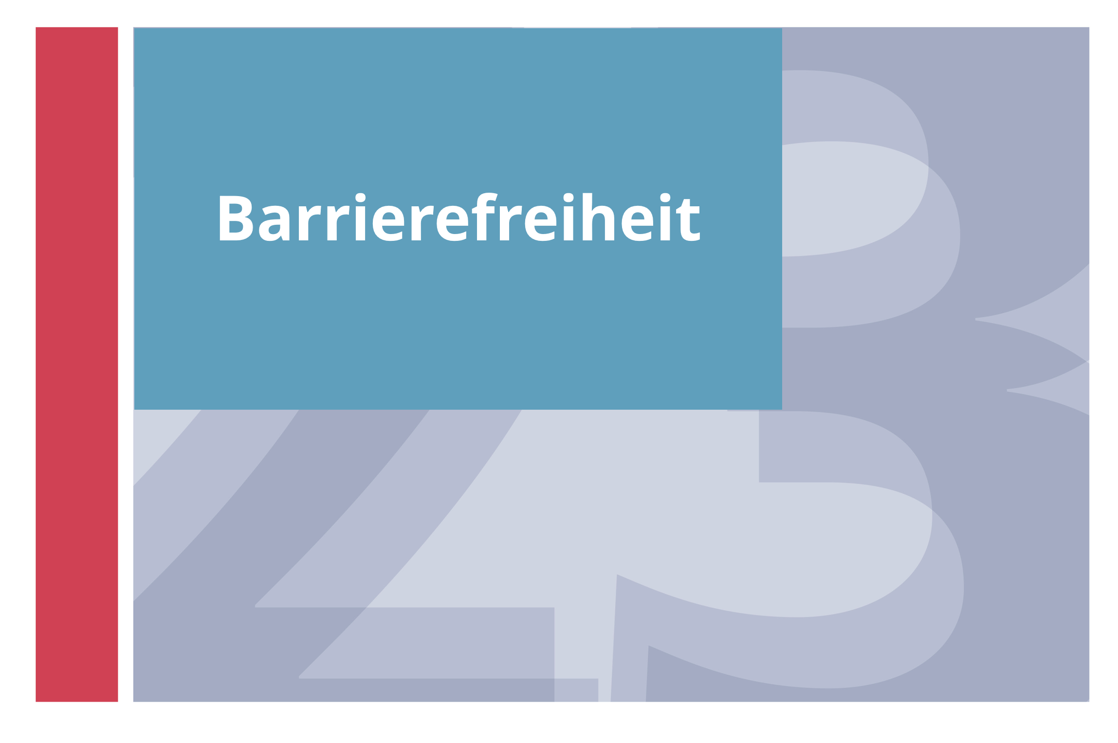  Barrierefreiheit 