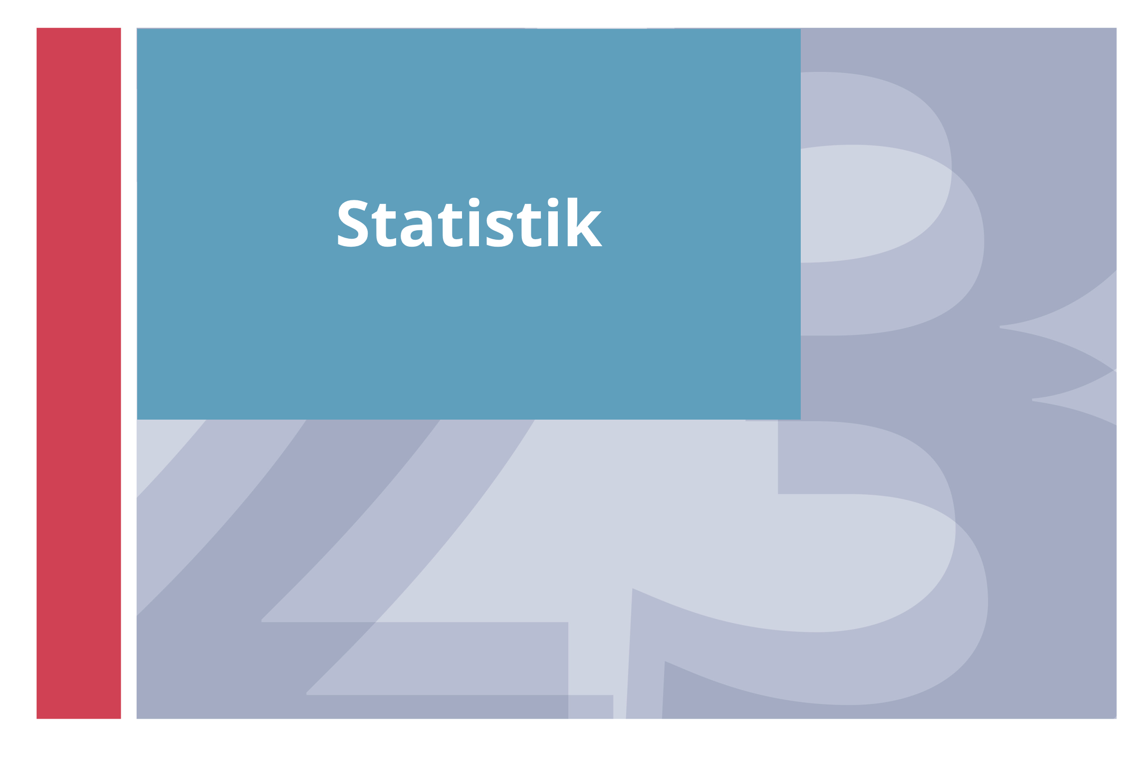  Statistik 